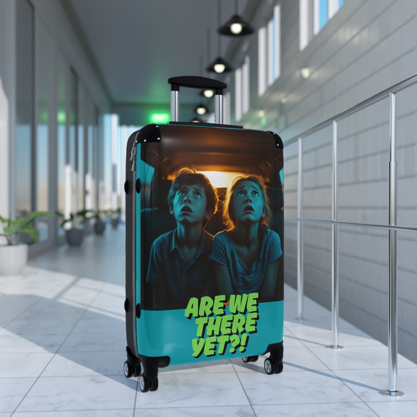 Playful Adventure Suitcase - "Are We There Yet?!" Design