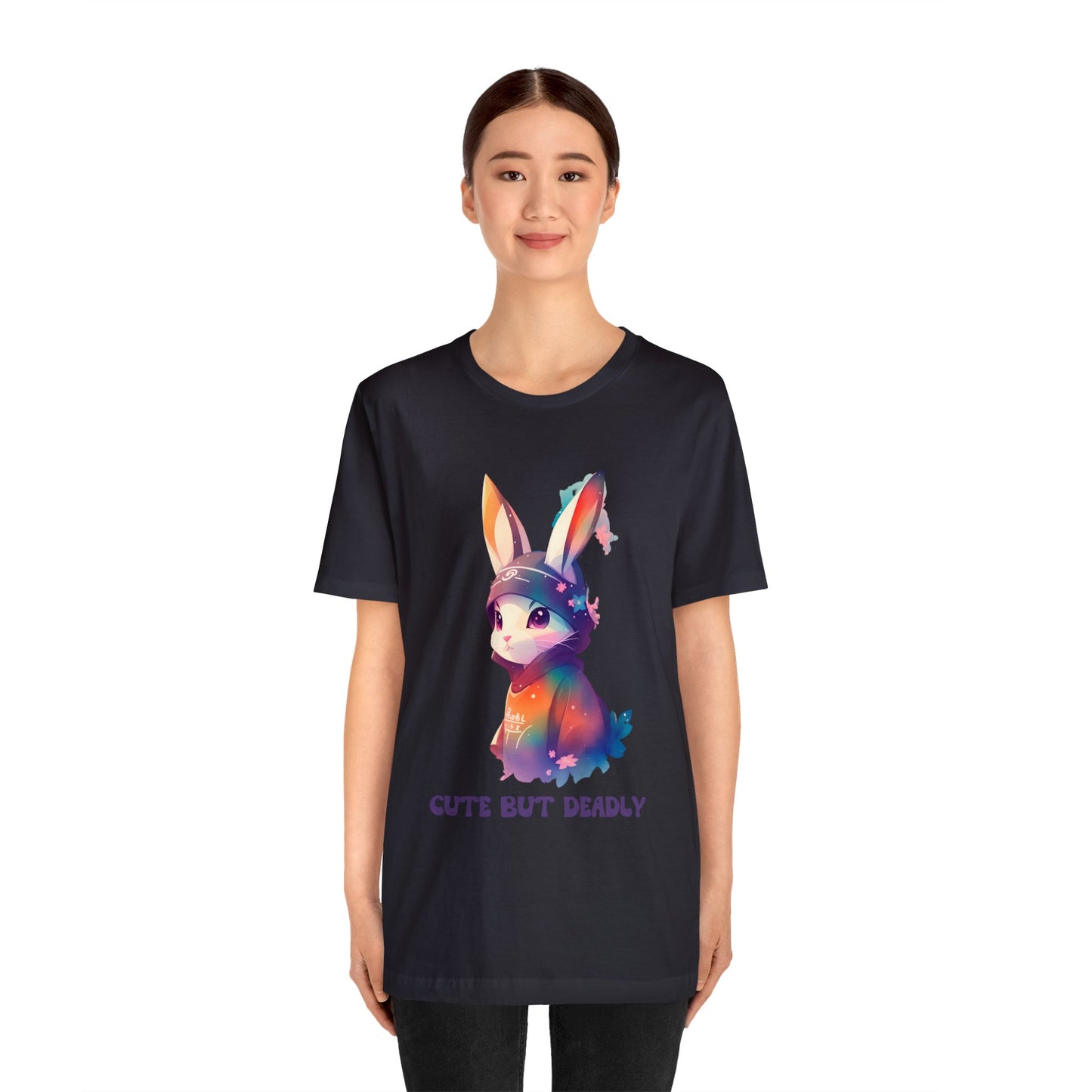 Cute But Deadly | Bunny Warrior | Cartoon | Rabbit | Usagi Yojimbo | Unisex | Men's | Women's | Tee | T-Shirt