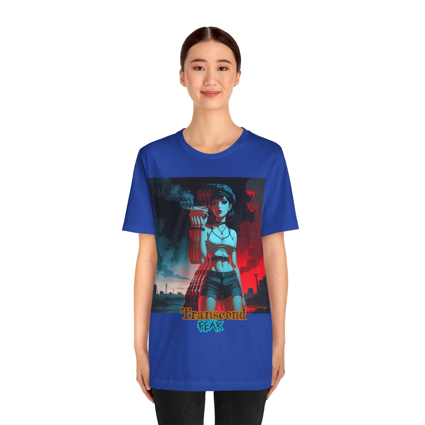 Transcend Fear Graphic Tee - Unisex Jersey Short Sleeve T-Shirt