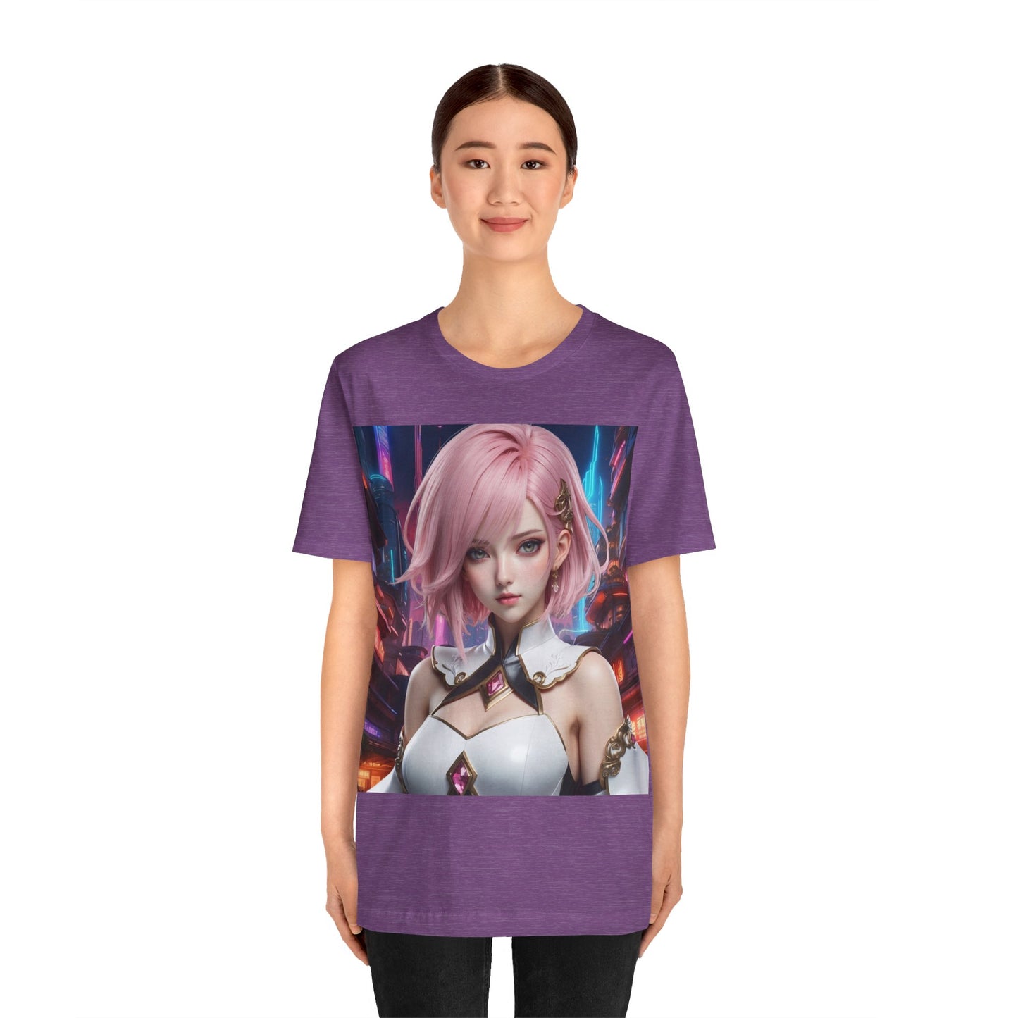 Kawaii Desu | Cute | Anime | CGI | Gamer | Fantasy Girl | Geek Gift | HD Graphics | Weeb | Waifu | Unisex | Men's | Women's| Tee | T-Shirt