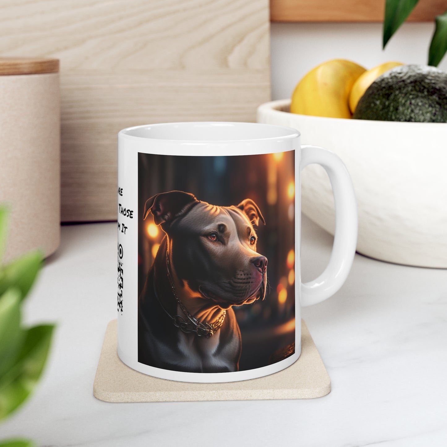 Man's Best Friend | Pitbull | HD | Dog Lover Gift | Pittie | Coffee | Tea | Hot Chocolate | Ceramic Mug | 11oz