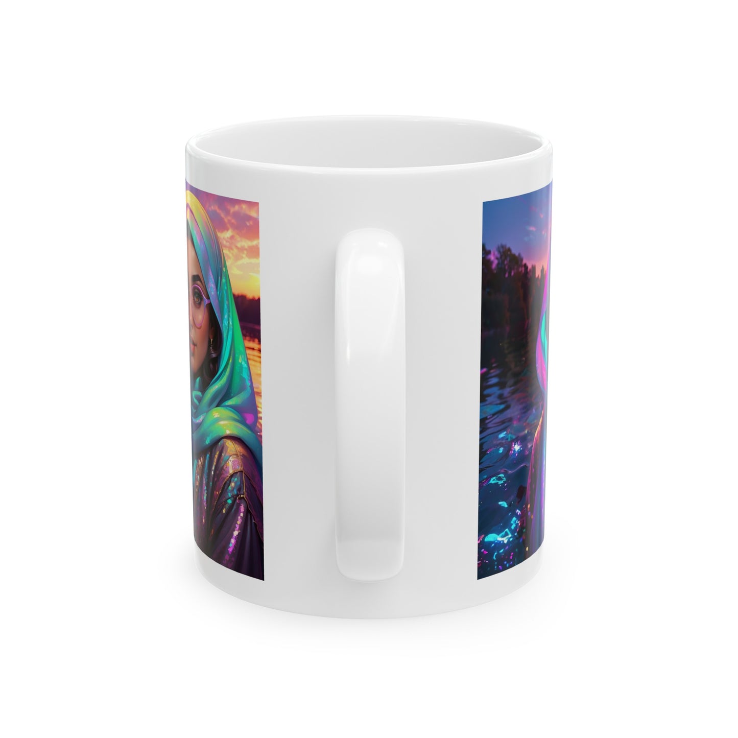 Uhkt Power | Muslima | Hijabi | Islam | Sister Power | Coffee | Tea | Hot Chocolate | 11oz | White Mug