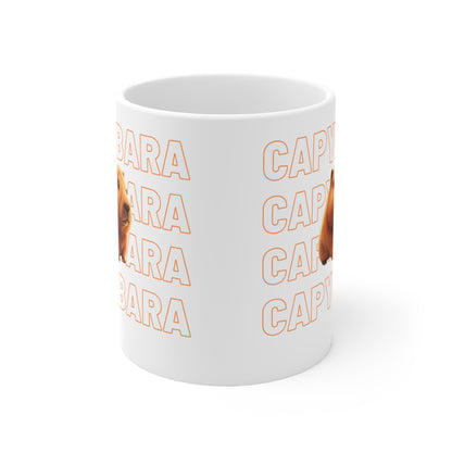Capybara | Tik Tok | Animal Print | Cute | South America | Wildlife | Nature Lover's Gift | Coffee | Tea | Hot Chocolate | Ceramic Mug | 11oz