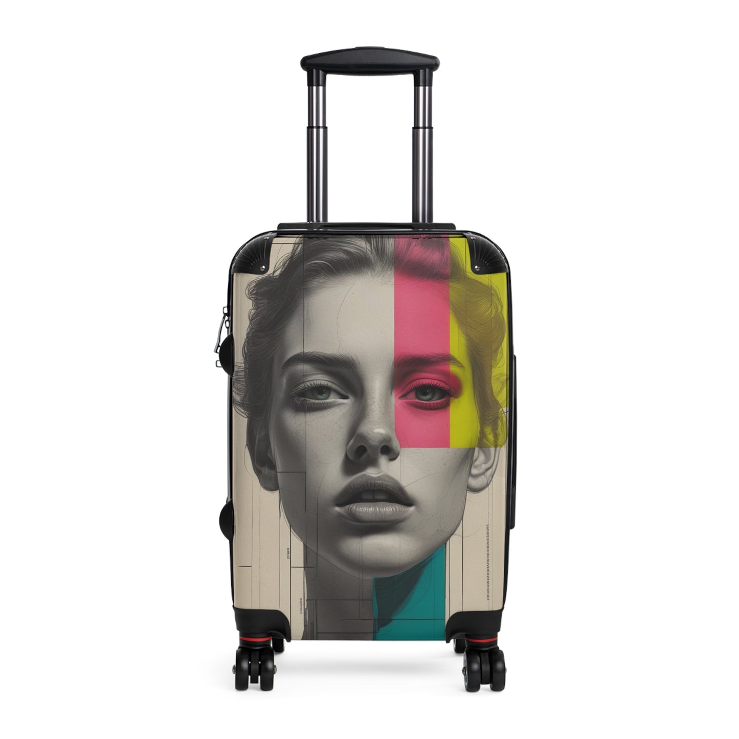Chic Graphic Suitcase – Stylish Travel Luggage for Trendsetters