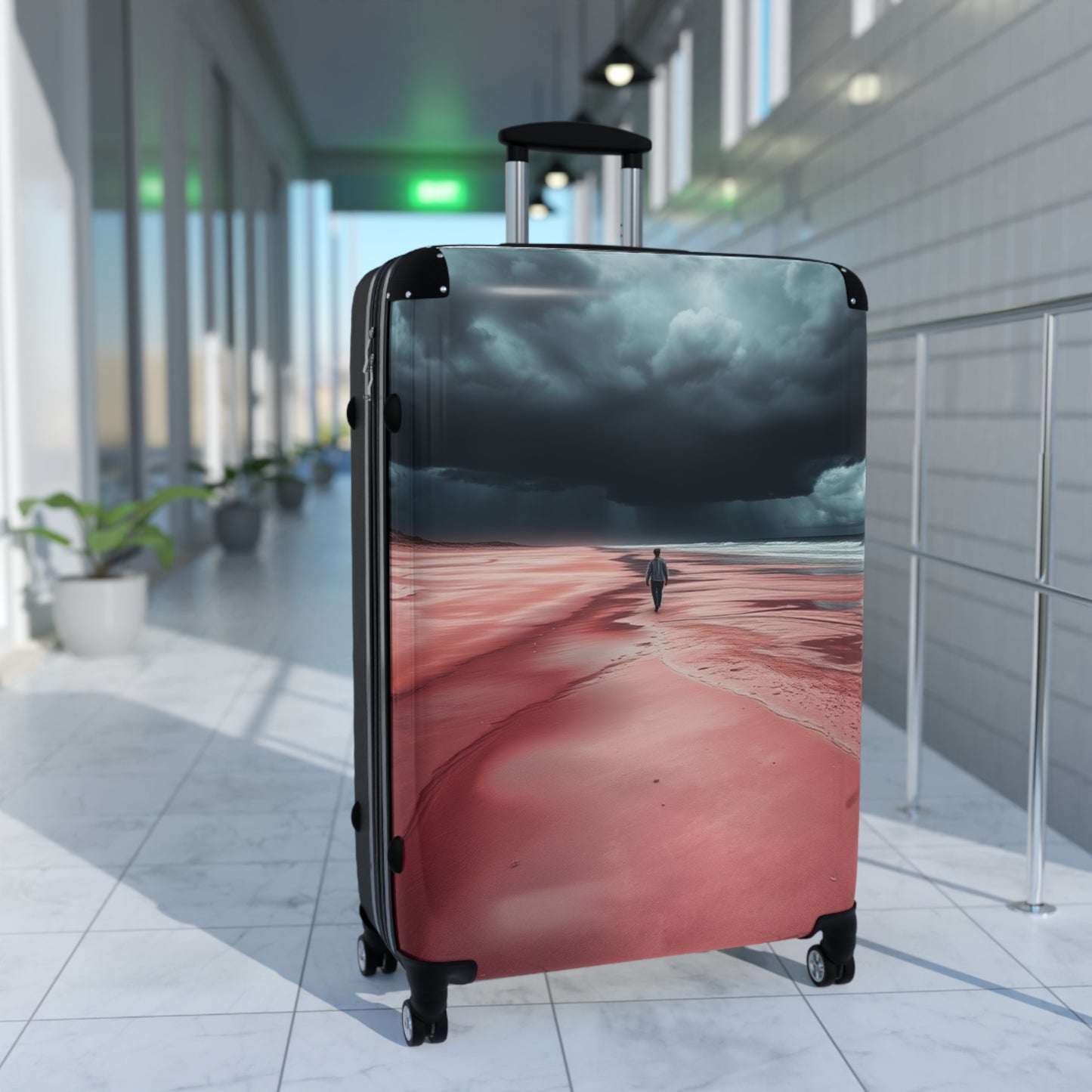 Scenic Travel Suitcase - Stylish Luggage for Adventurers
