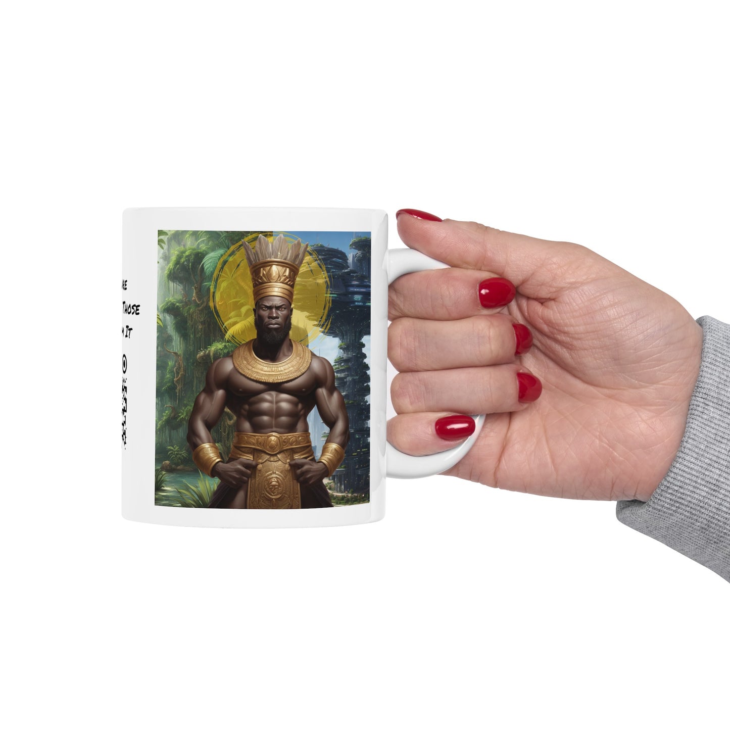 A Once And Future King | HD Graphic | Sci-Fi | Black Character | King | Coffee | Tea | Hot Chocolate | Ceramic Mug | 11oz