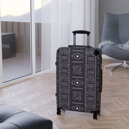Stylish Tribal Suitcase with Geometric Design