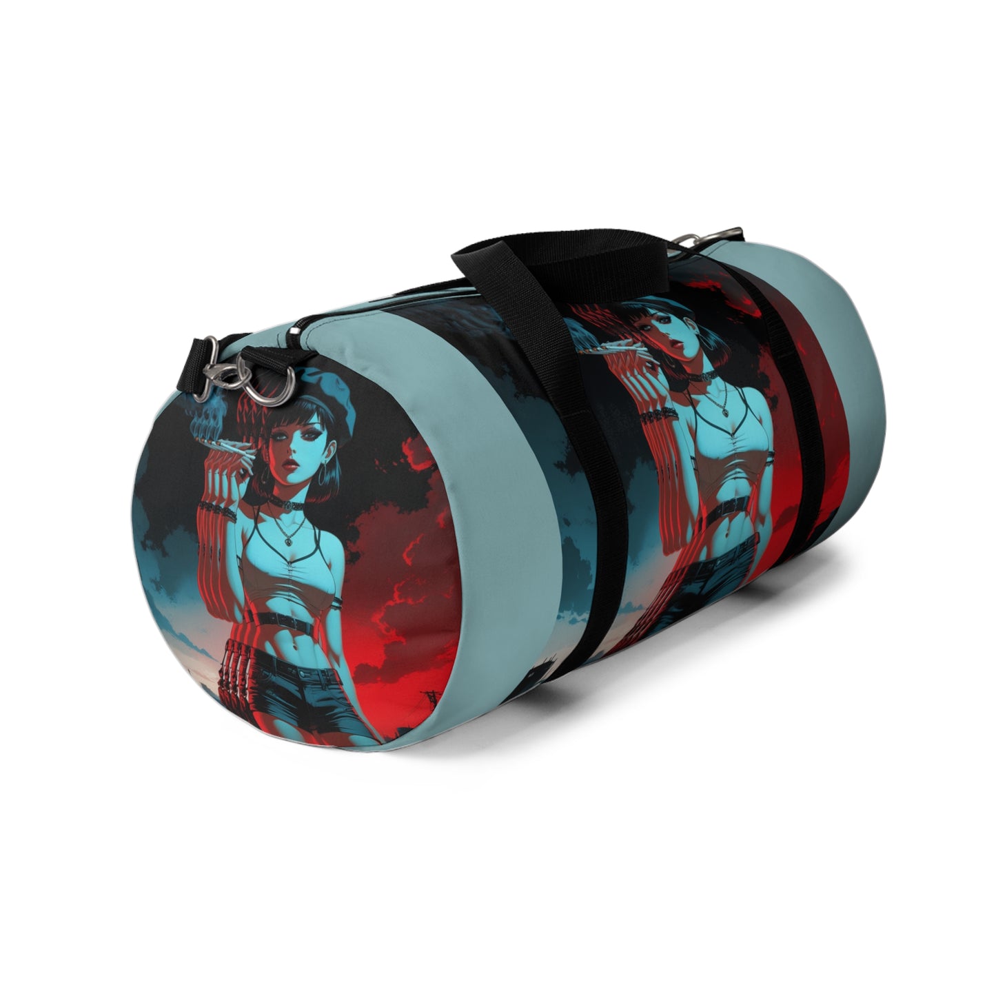 Transcend Fear Duffel Bag - Bold Graphic Design for Travel and Gym