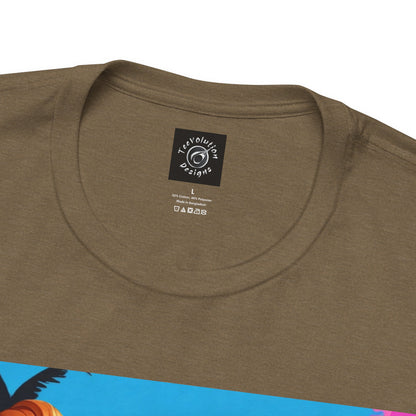 Summer Vibes |  Beach | Miami | Fun | Cute | Playful | HD Graphic | Unisex | Men's | Women's | Tee | T-Shirt