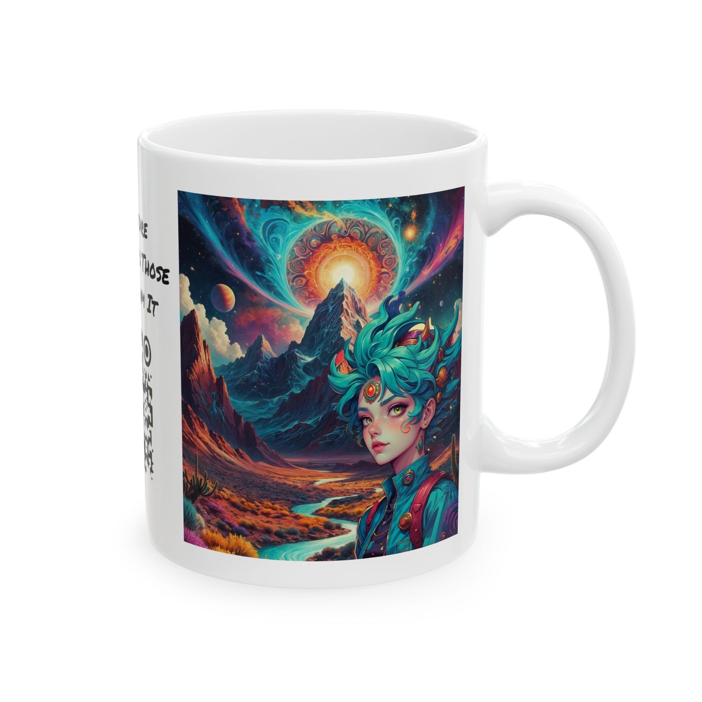 World Of Whimsy And Wonder | Abstract | Trippy Art | Shroomcore | Psychedelic | Coffee |  Tea |  Hot Chocolate | 11oz