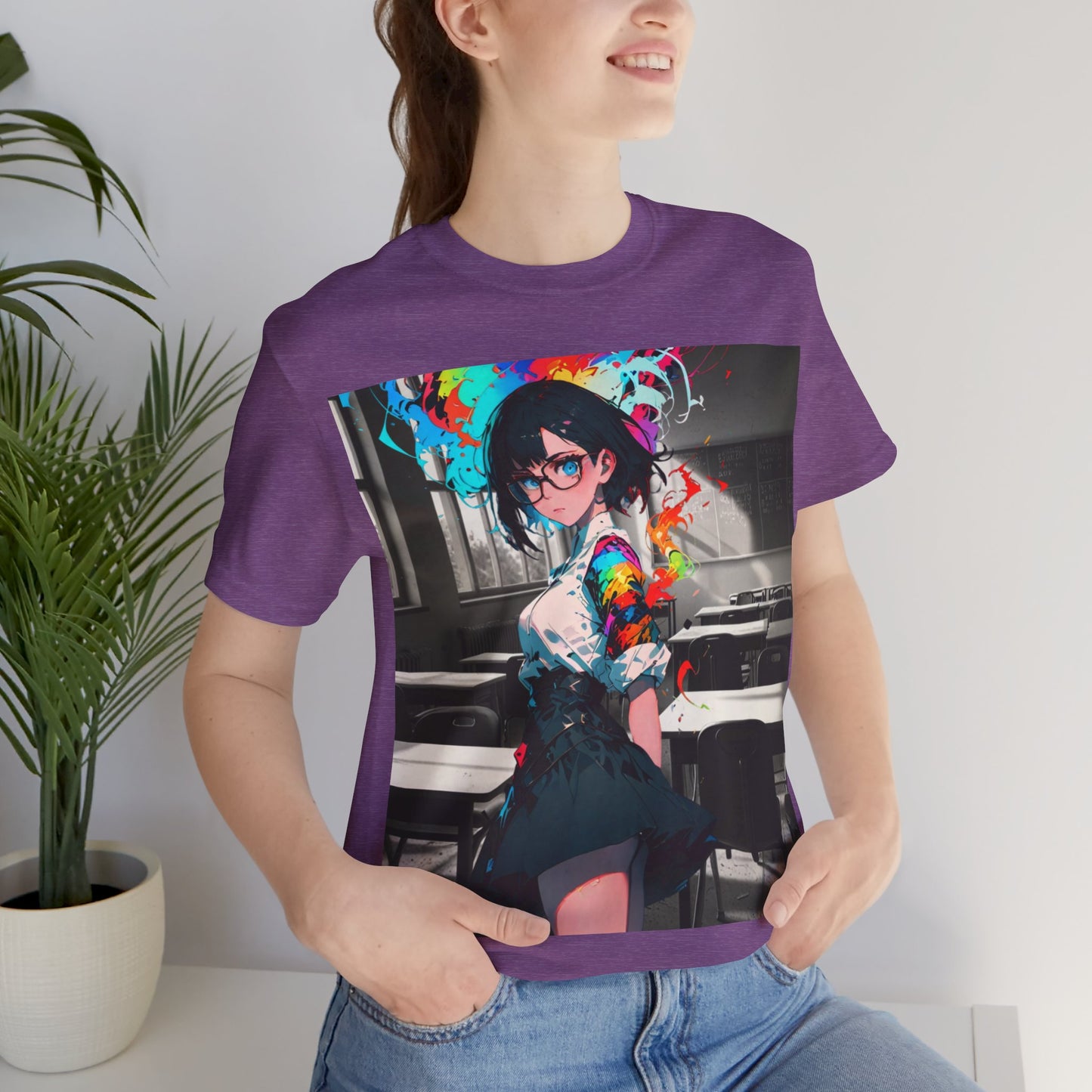 Back 2 Schoolgirl  | Anime | Mixed Medium | Unisex | Men's | Women's | Tee | T-Shirt