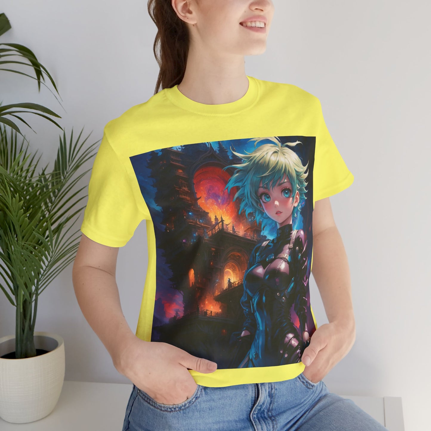 Portal Hottie | HD Graphic | Fantasy Girl | Gamer | Anime | Manga | Unisex | Men's | Women's | Tee | T-Shirt