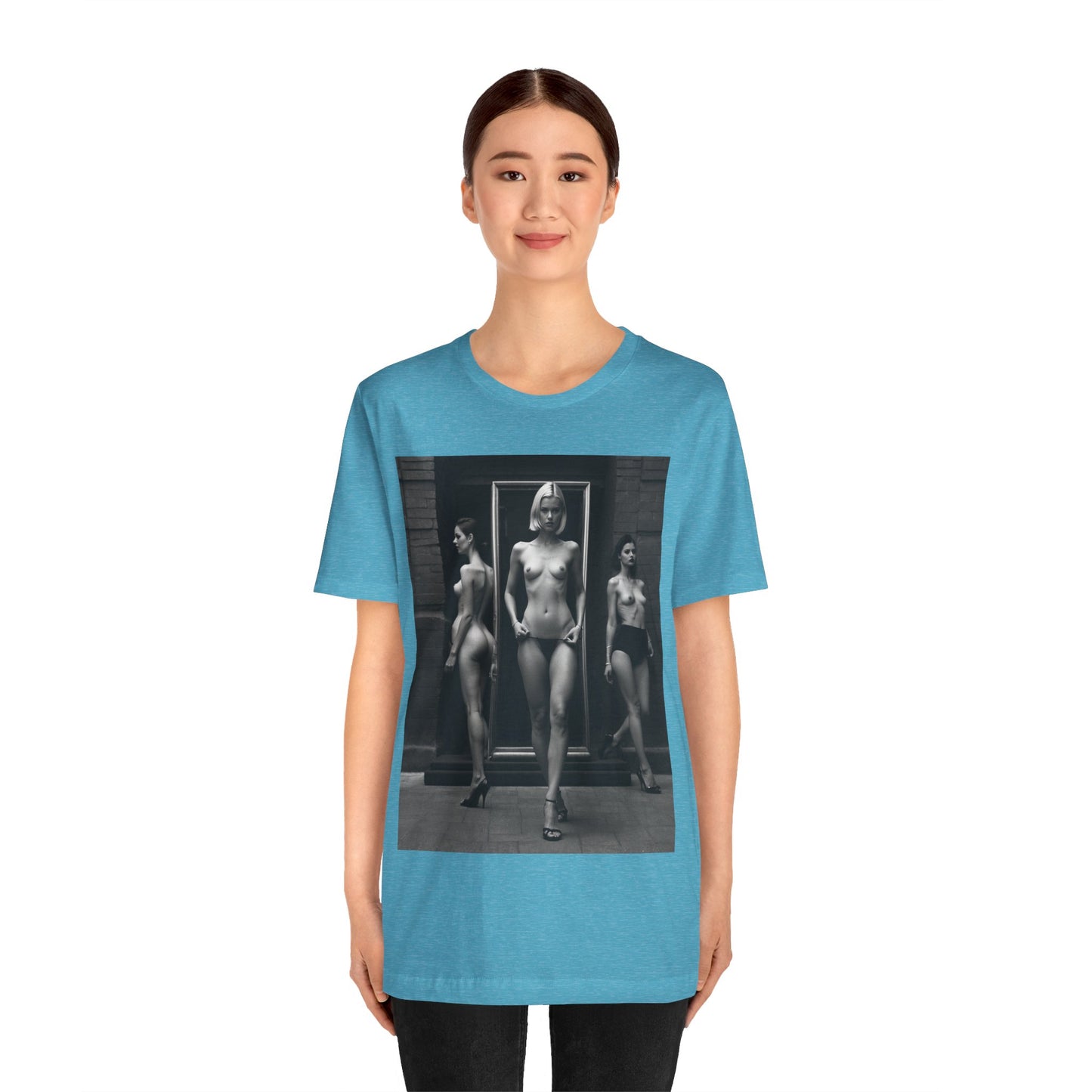 Black And White Beauties | Photorealism | Art | Nudes| Models | Fashion | HD Graphics | Unisex | Men's | Women's | Tee | T-Shirt