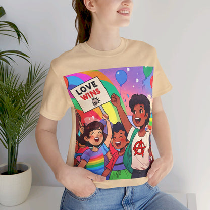 Love Wins | Inspirational | Anarchy | Alternative Living | Unisex | Men's | Women's | Tee | T-Shirt