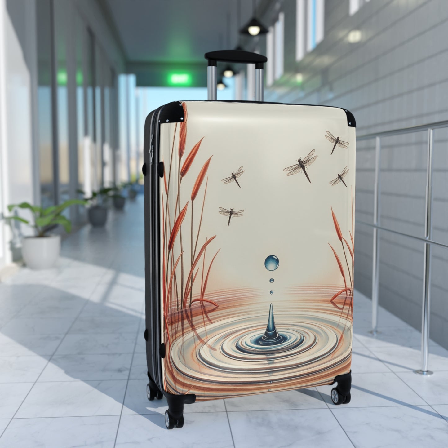 Tranquil Waters Suitcase for Travel Enthusiasts