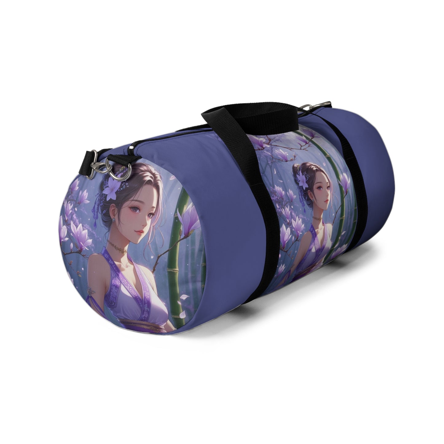 Serene Floral Duffel Bag - Elegant Travel Companion