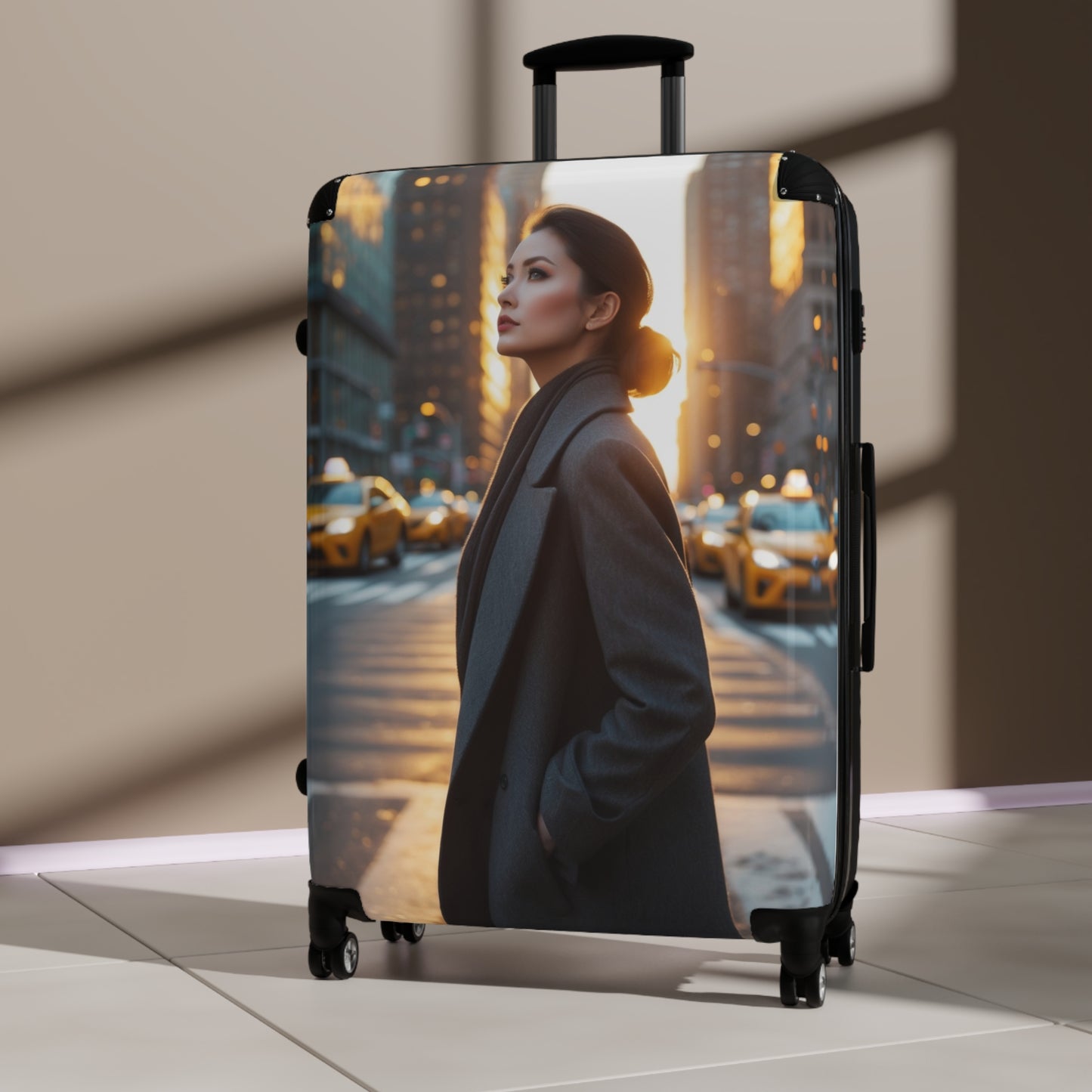Stylish Cityscape Suitcase for Travel Enthusiasts