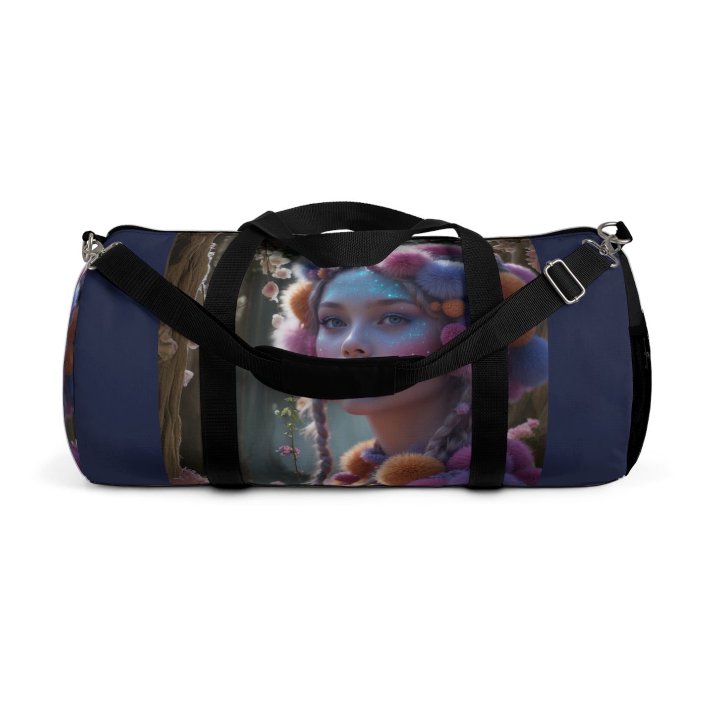 Whimsical Floral Duffel Bag - Stylish Gym & Travel Tote for Women