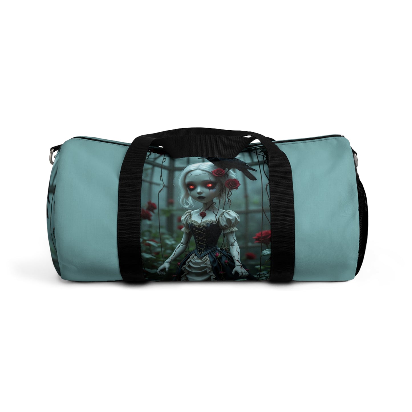 Gothic Doll Duffel Bag - Unique Travel and Gym Bag