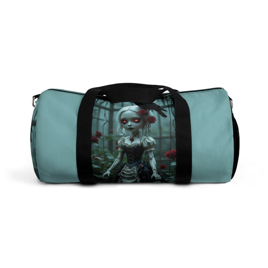 Gothic Doll Duffel Bag - Unique Travel and Gym Bag