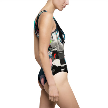 Anime Women's Classic One-Piece Swimsuit (AOP)
