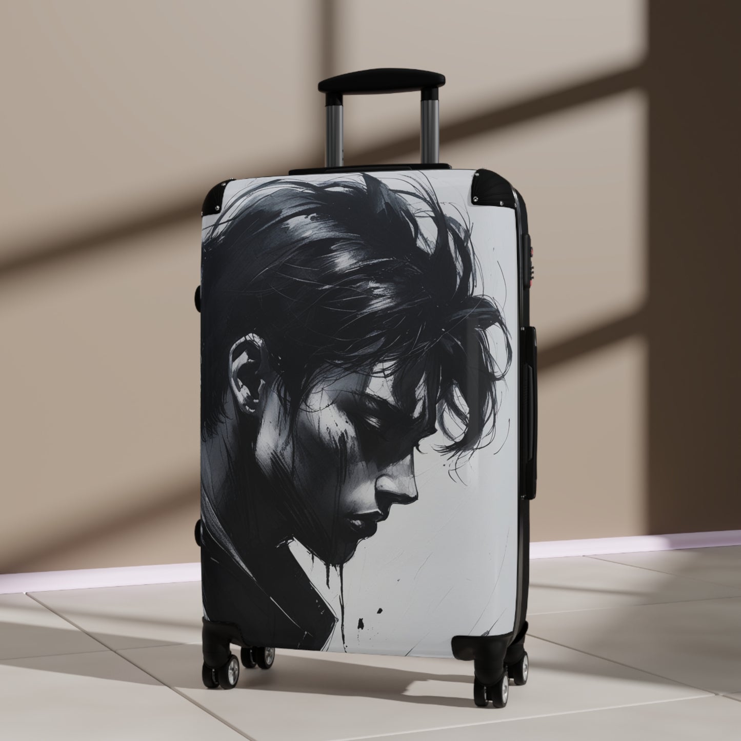 Anime Lover's Suitcase - Bold Graphic Design for Adventurers