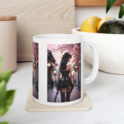 Onna-Bugeisha | Photorealistic | HD Graphic | Female Samurai | Girl Power | Coffee | Tea | Hot Chocolate | 11oz | White Mug