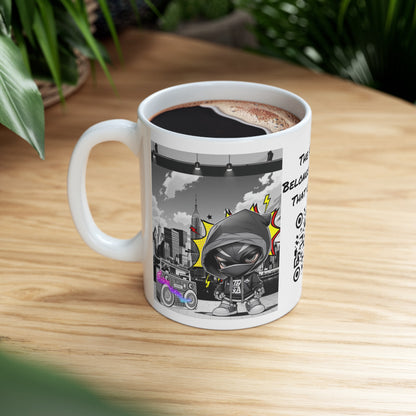 Don't Stop The Music | HD Graphic | Comic Style | Coffee | Tea | Hot Chocolate | 11oz | White Mug
