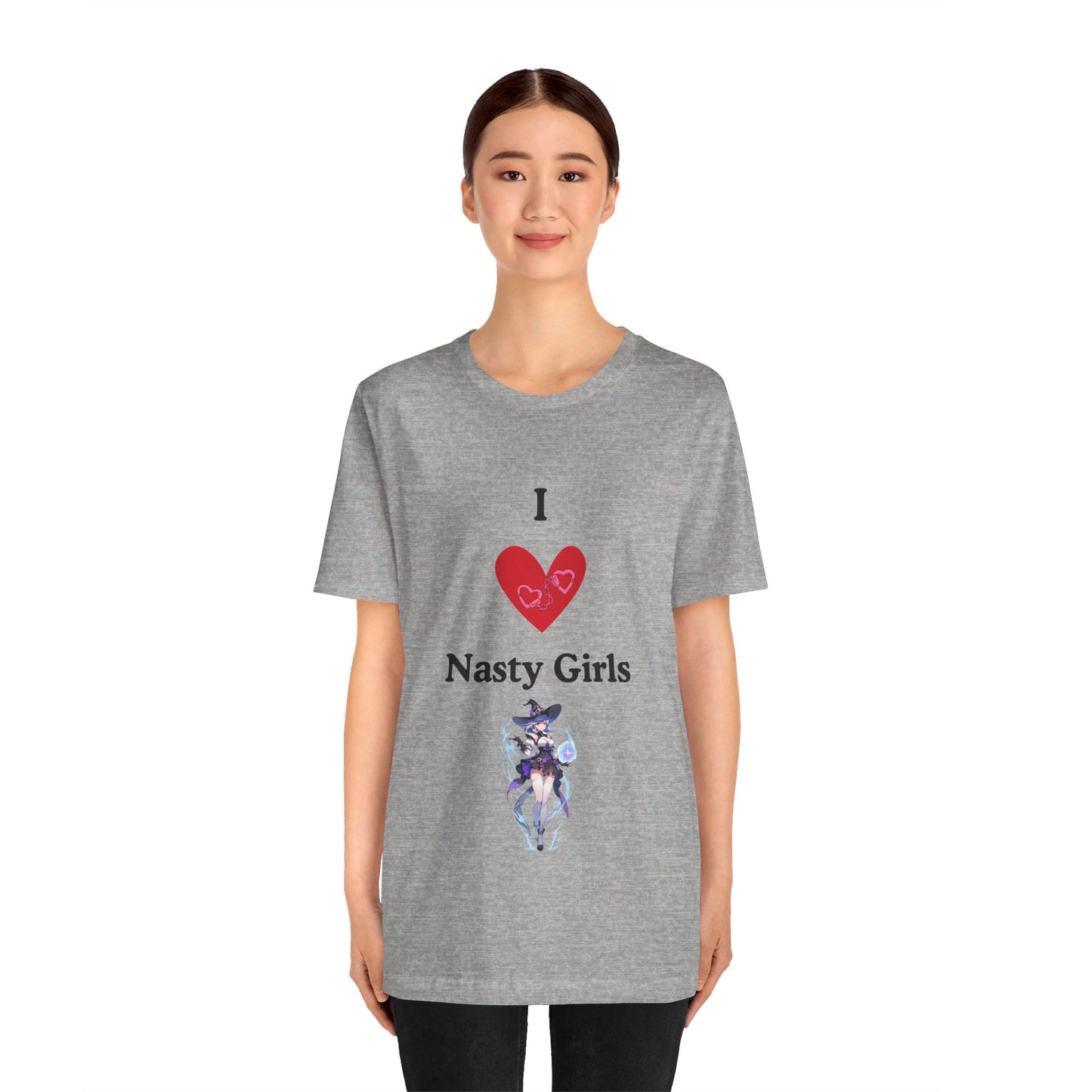 I Heart Nasty Girls | Funny | Kink Friendly | Waifu | Men's | Women's | Tee | T-Shirt