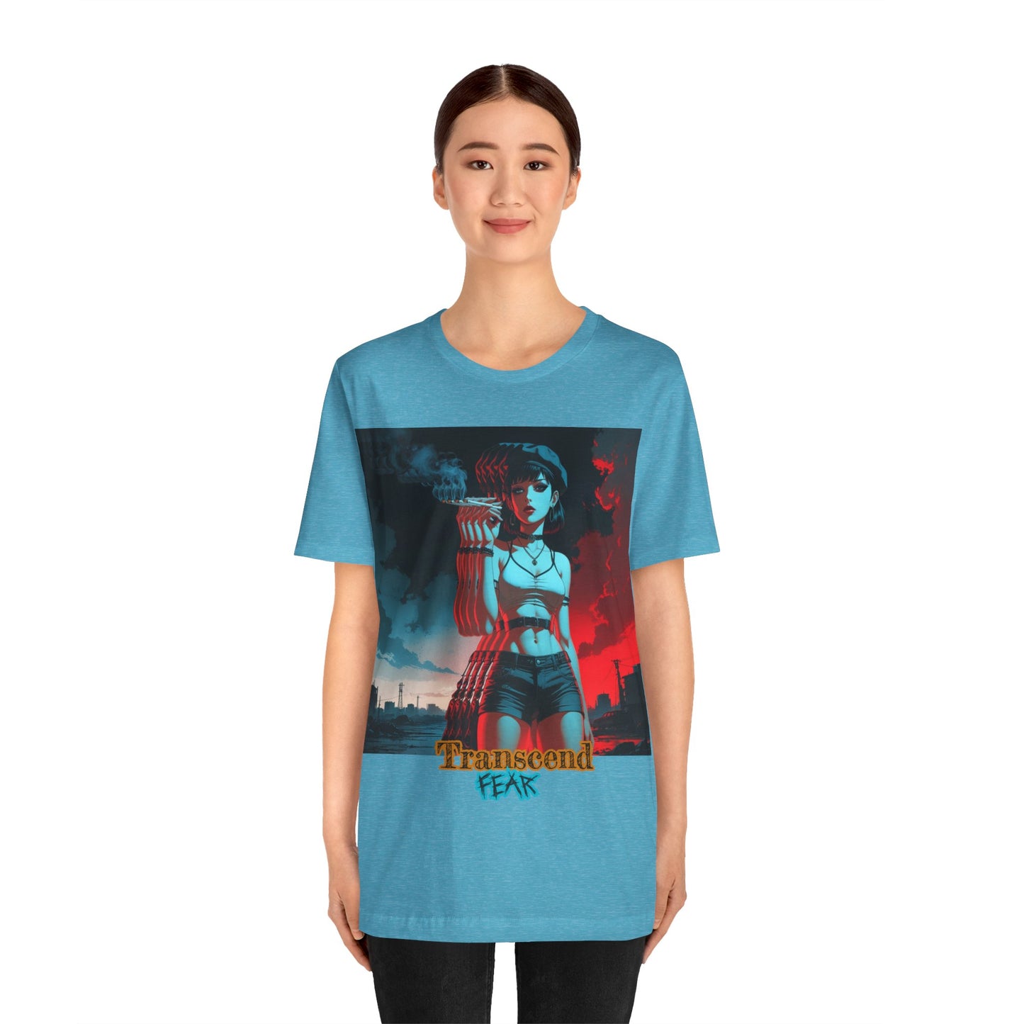 Transcend Fear Graphic Tee - Unisex Jersey Short Sleeve T-Shirt