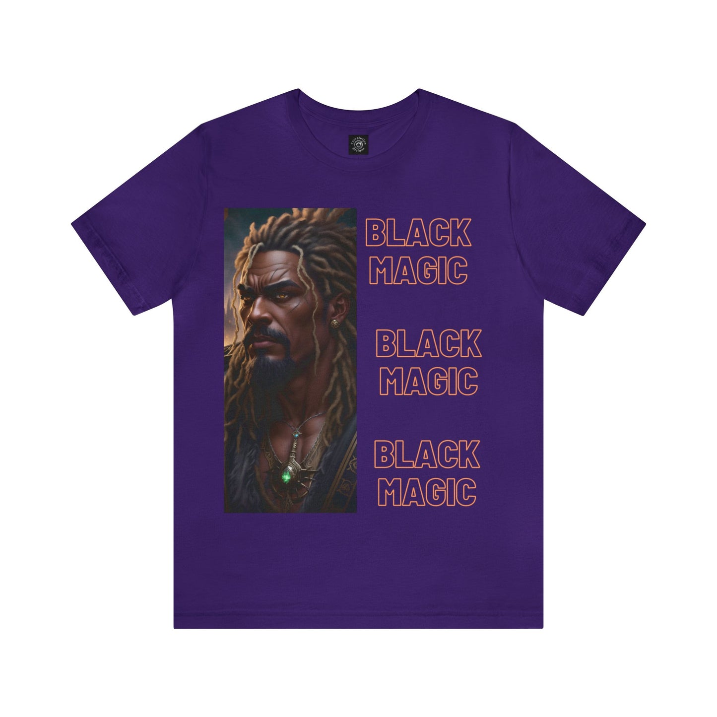 Black Magic Tee | Priest | Afrocentric | HD Graphic |  Strong Men | Unisex | Men's | Women's | Tee | T-Shirt | Black Fantasy Character |