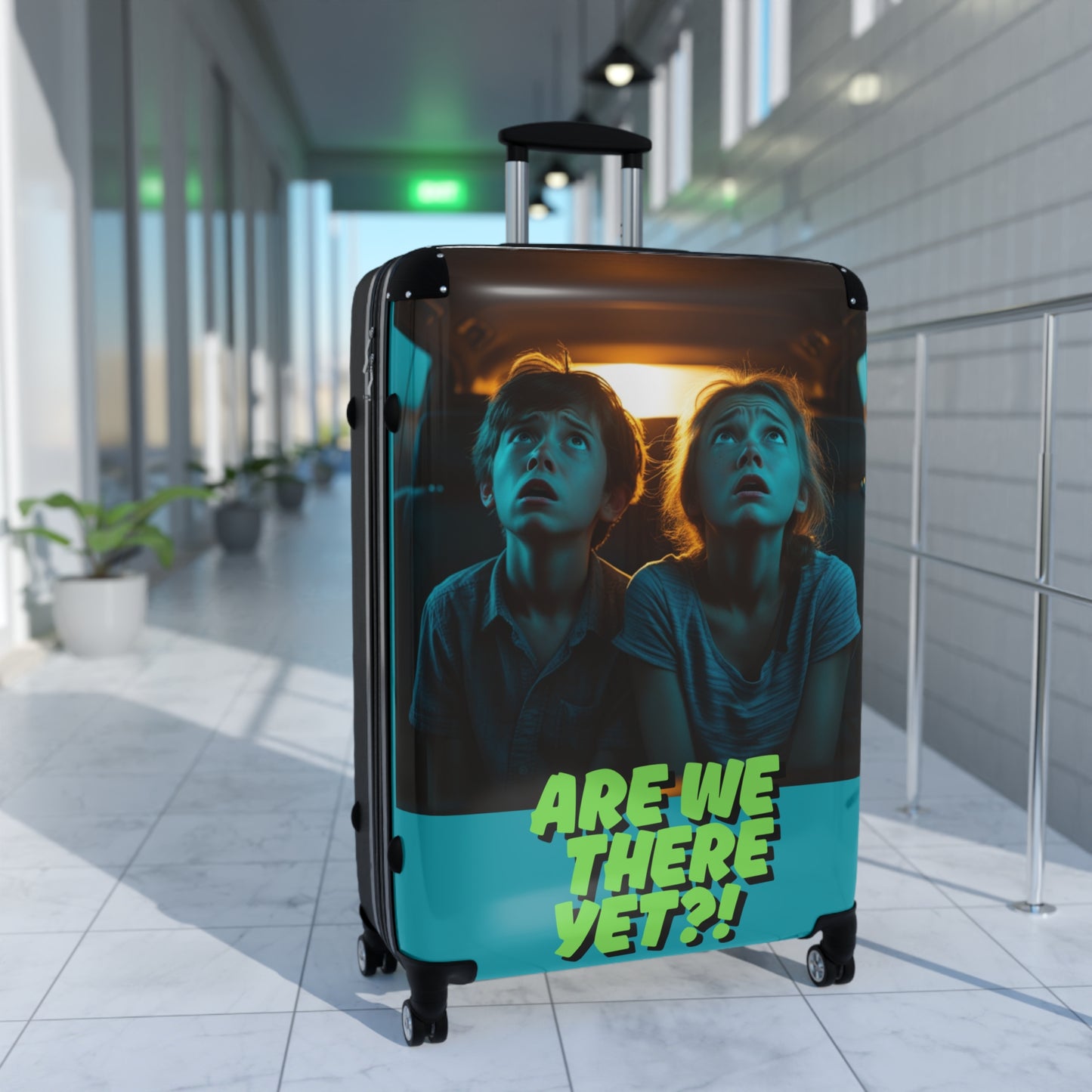 Playful Adventure Suitcase - "Are We There Yet?!" Design