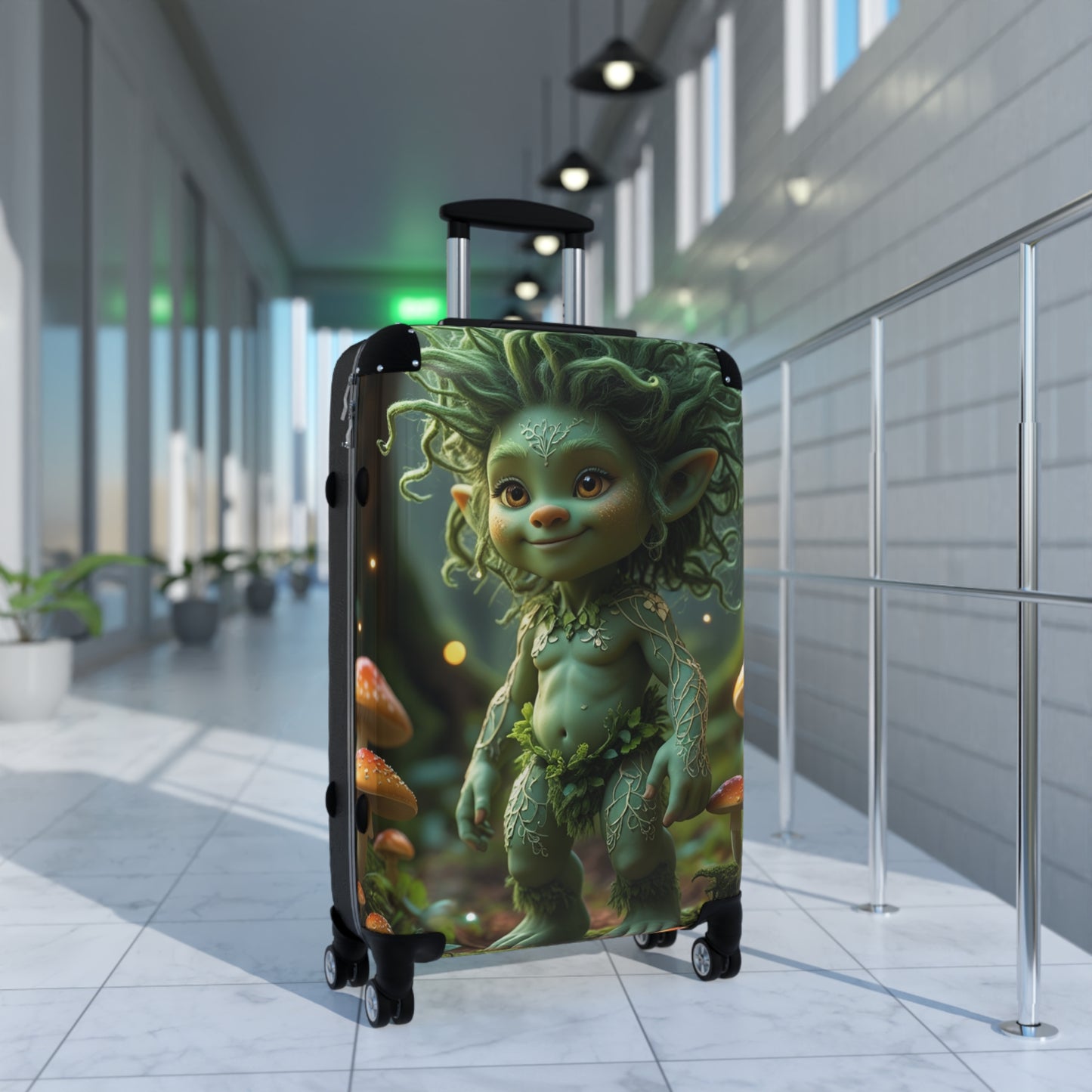 Enchanted Forest Suitcase - Whimsical Travel Luggage for Adventurers