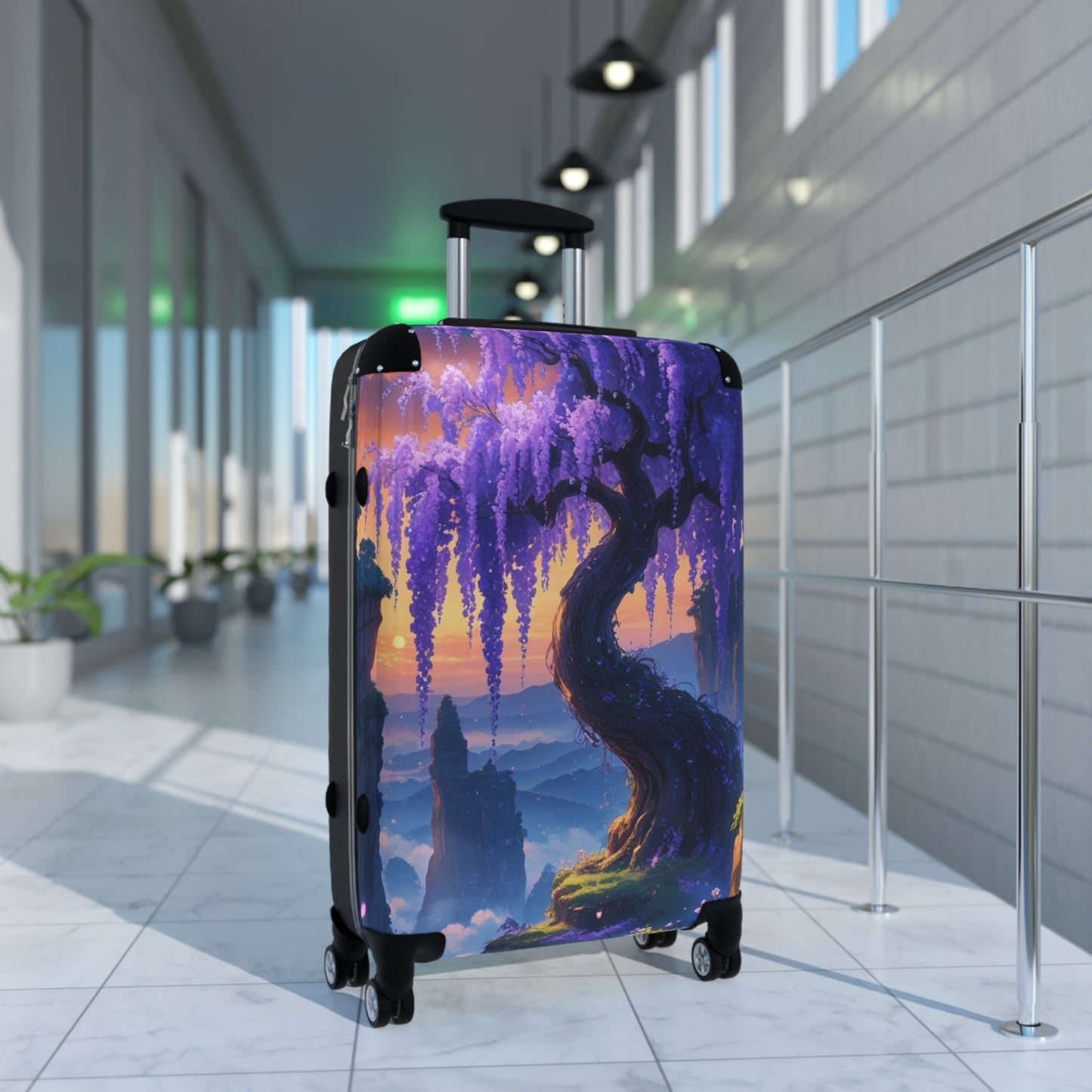 Fantasy Nature Design Suitcase - Traveler's Dream Luggage