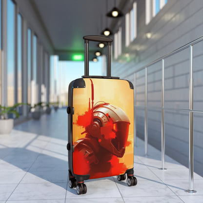 Futuristic Travel Suitcase with Bold Design