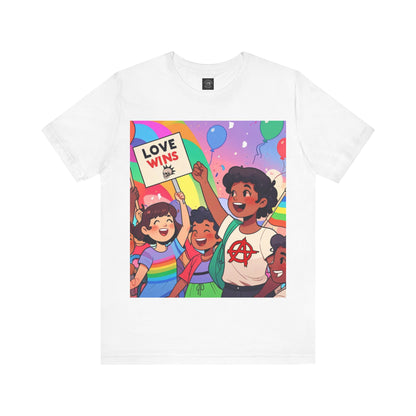 Love Wins | Inspirational | Anarchy | Alternative Living | Unisex | Men's | Women's | Tee | T-Shirt