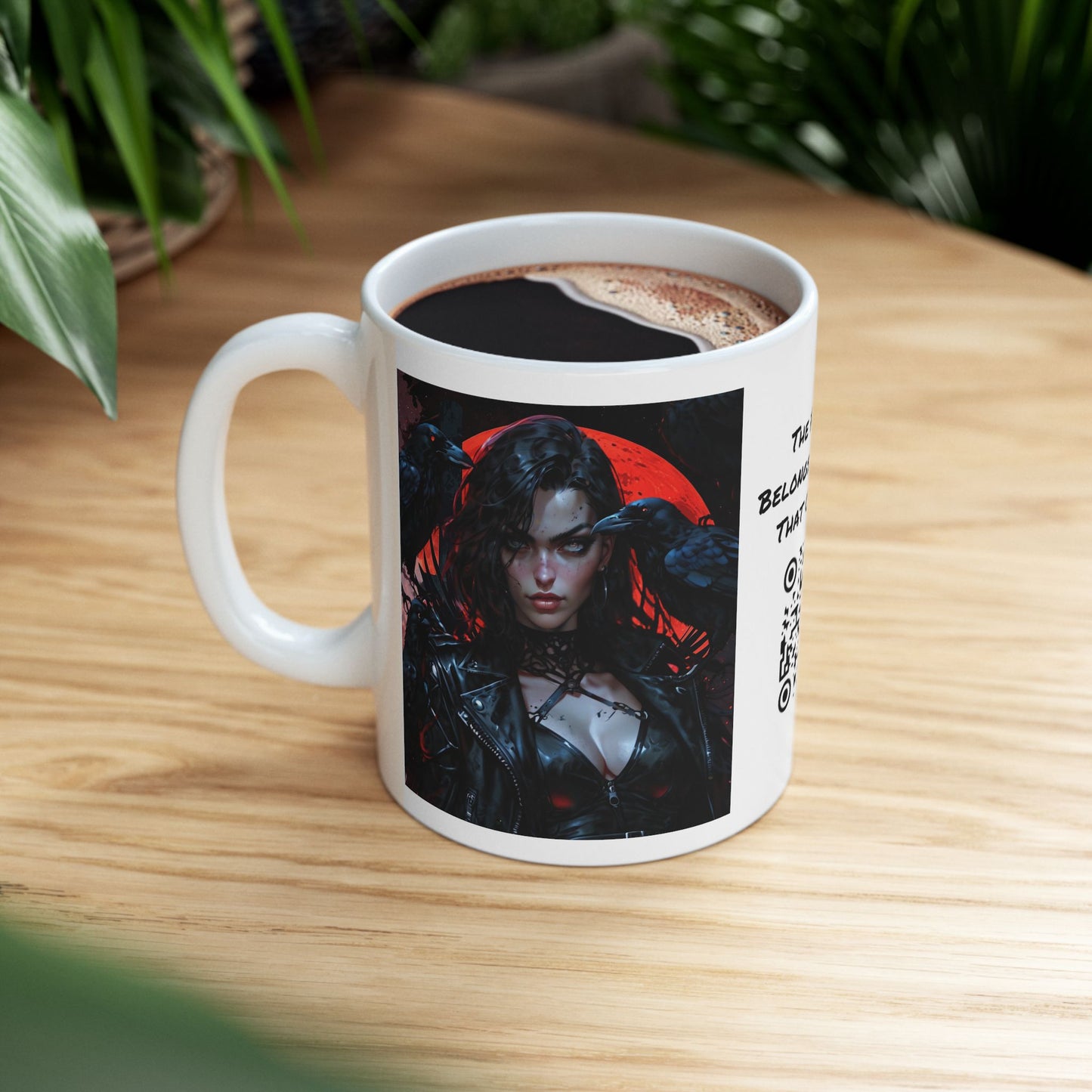 Melancholy | HD Graphic | Dark Art | A Murder Of Crows | Goth | Coffee | Tea | Hot Chocolate | Ceramic Mug | 11oz
