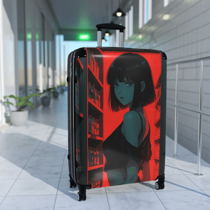 Stylish Travel Suitcase with Bold Anime Design