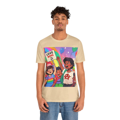 Love Wins | Inspirational | Anarchy | Alternative Living | Unisex | Men's | Women's | Tee | T-Shirt