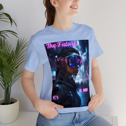 The Future Is Now | Anime Gift | Fantasy Girl |Cyberpunk | Sci Fi | Futuristic | HD Graphics | Unisex | Men's | Women's | Tee | T-Shirt