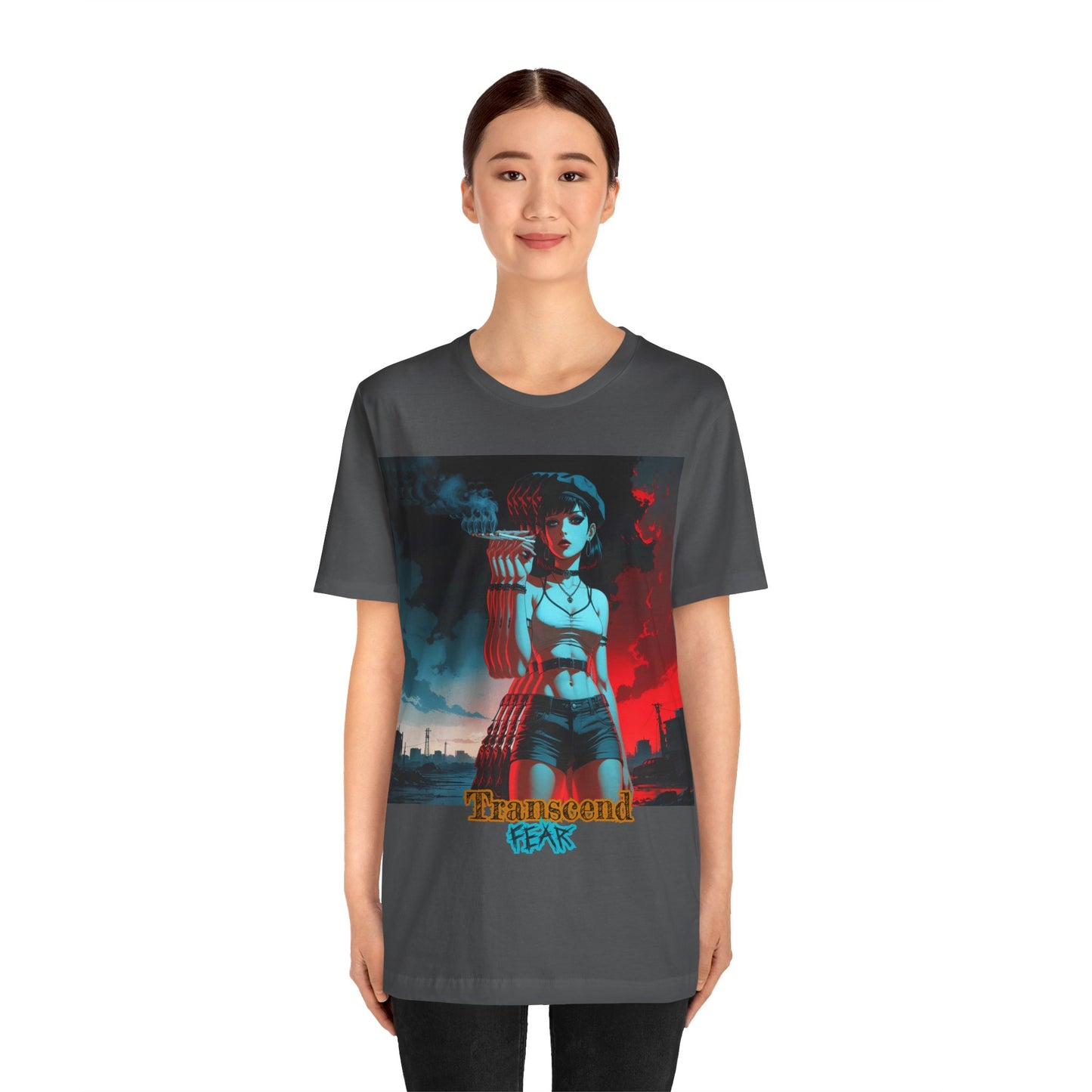 Transcend Fear Graphic Tee - Unisex Jersey Short Sleeve T-Shirt