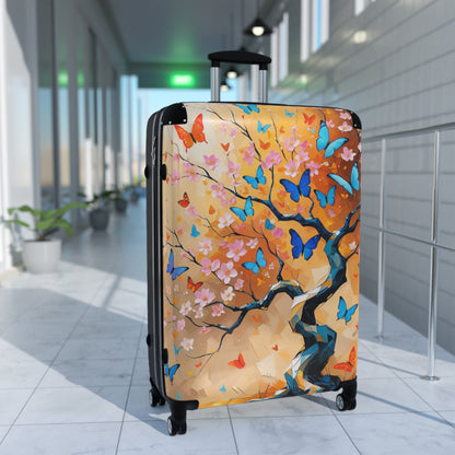 Colorful Butterfly Suitcase - Vibrant Travel Luggage for Adventurers