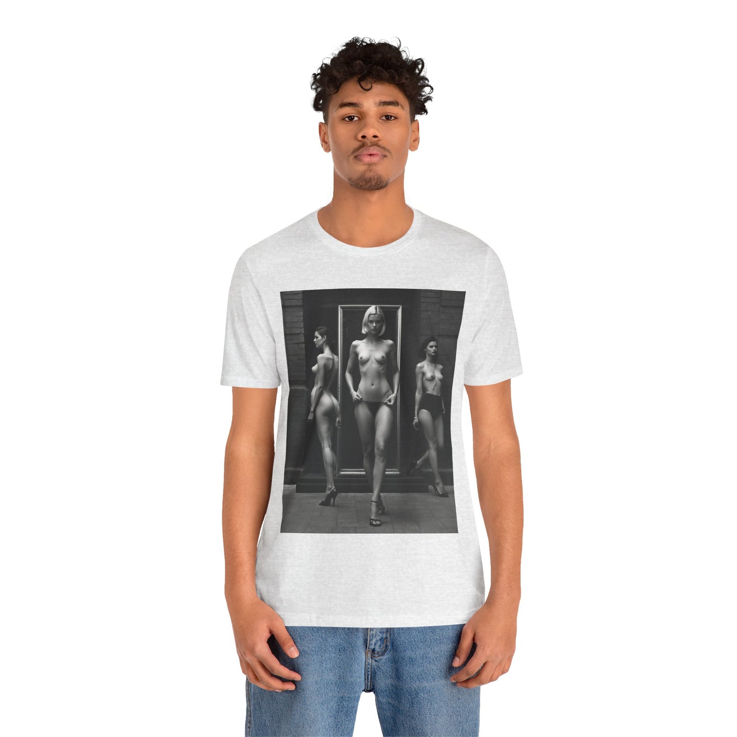 Black And White Beauties | Photorealism | Art | Nudes| Models | Fashion | HD Graphics | Unisex | Men's | Women's | Tee | T-Shirt