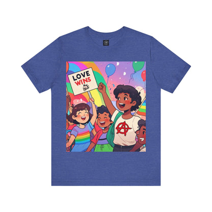 Love Wins | Inspirational | Anarchy | Alternative Living | Unisex | Men's | Women's | Tee | T-Shirt