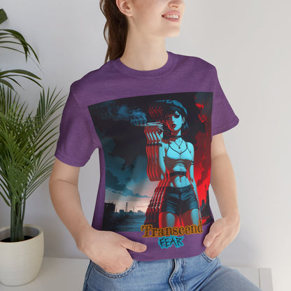 Transcend Fear Graphic Tee - Unisex Jersey Short Sleeve T-Shirt