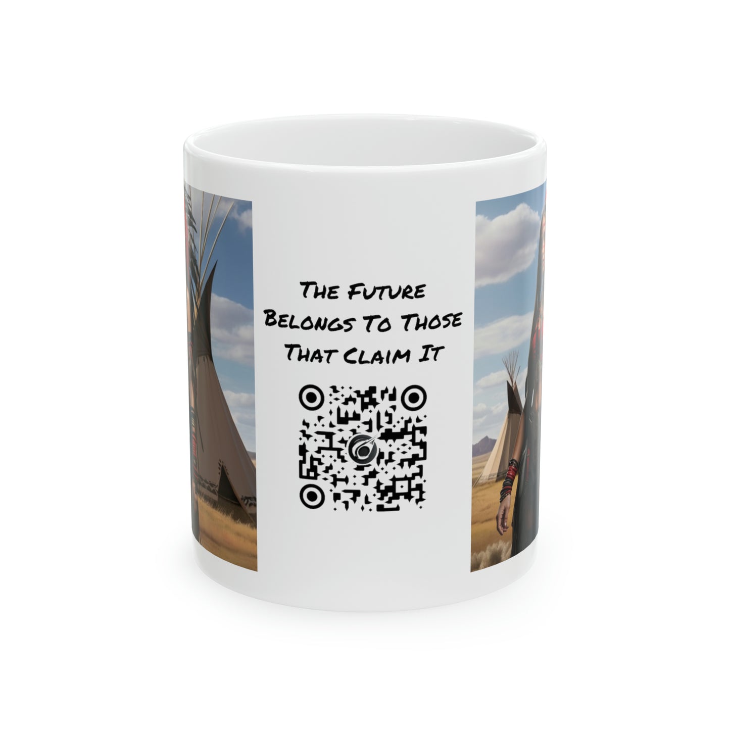 Native Love | HD Graphic | Indigenous American | Beautiful Woman | Coffee | Tea | Hot Chocolate | 11oz | White Mug