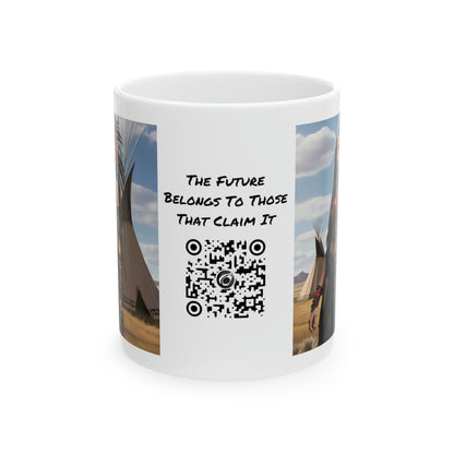 Native Love | HD Graphic | Indigenous American | Beautiful Woman | Coffee | Tea | Hot Chocolate | 11oz | White Mug