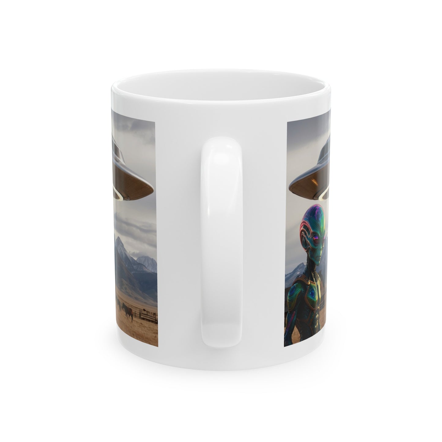 Believe! | HD Graphic | Alien | UFO | Close Encounter Of The First Kind | Spaceship | Coffee | Tea | Hot Chocolate | 11oz | White Mug