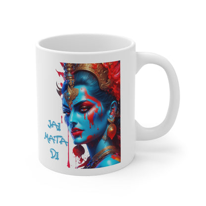 Maa Kali Mug | Jai Mata Di | Hindu Gift | The Black Mother | Spiritual | Coffee | Tea | Hot Chocolate | Goddess | Victory To The Mother Goddess | Ceramic Mug |11oz