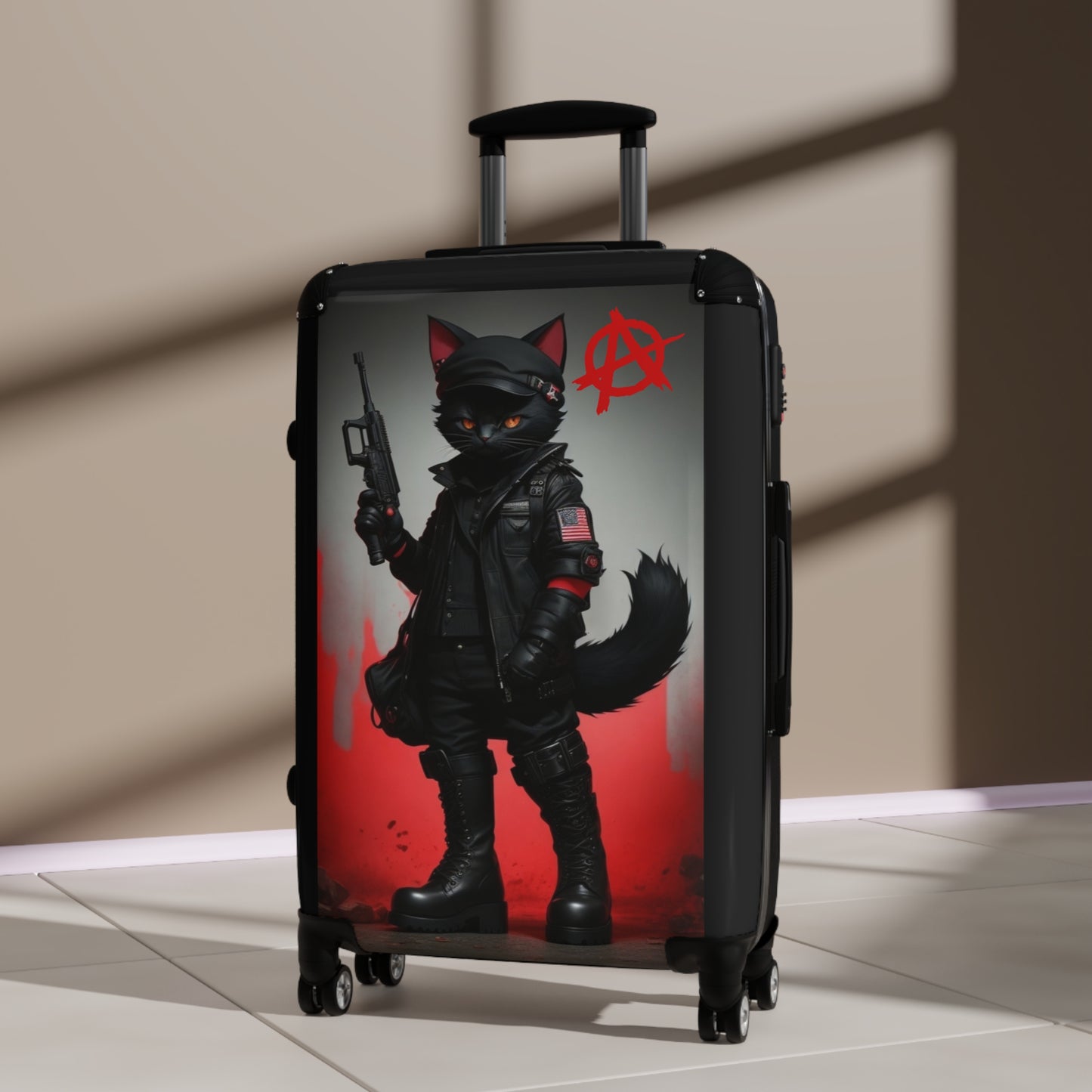 Sabo-Tabby Hard Shell Suitcase - Ideal for Travel Enthusiasts